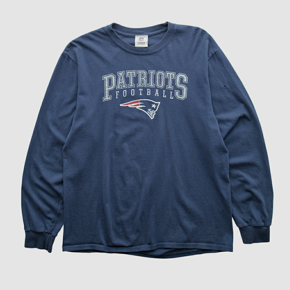 New England Patriots NFL 2010s Long Sleeve T-shirt Navy Vintage | Fanatics
