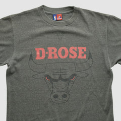 Chicago Bulls Majestic 2000s T-shirt Dark Heather Gray Vintage - NBA
