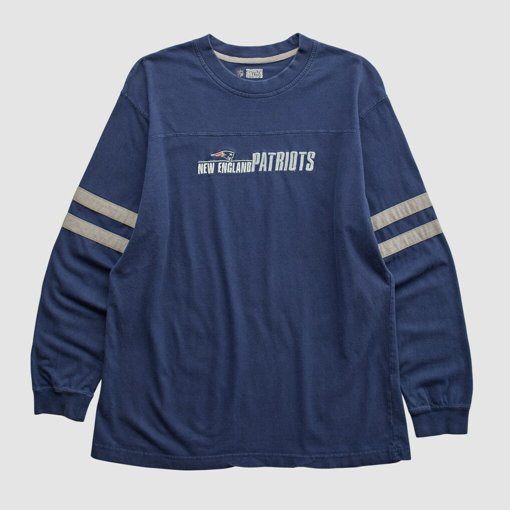 New England Patriots NFL 2000s Long Sleeve T-shirt Navy Vintage | Fanatics