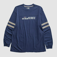 New England Patriots NFL 2000s Long Sleeve T-shirt Navy Vintage | Fanatics
