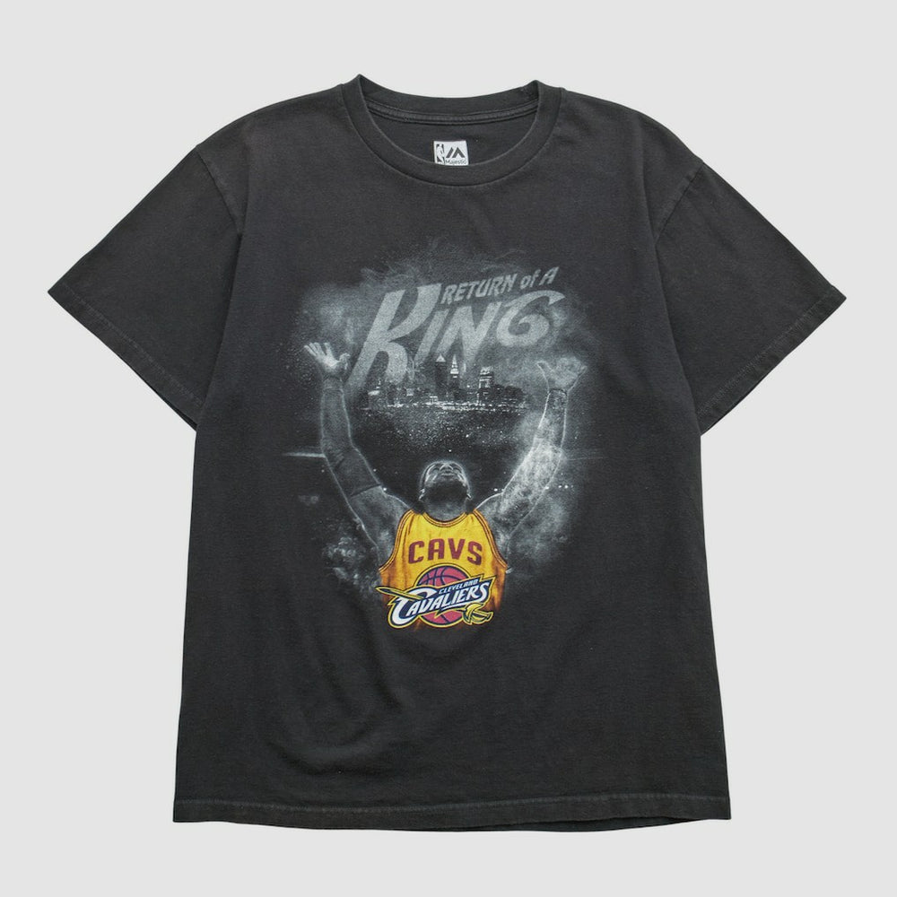 Cleveland Cavaliers Majestic 2010s T-shirt Black Vintage - NBA