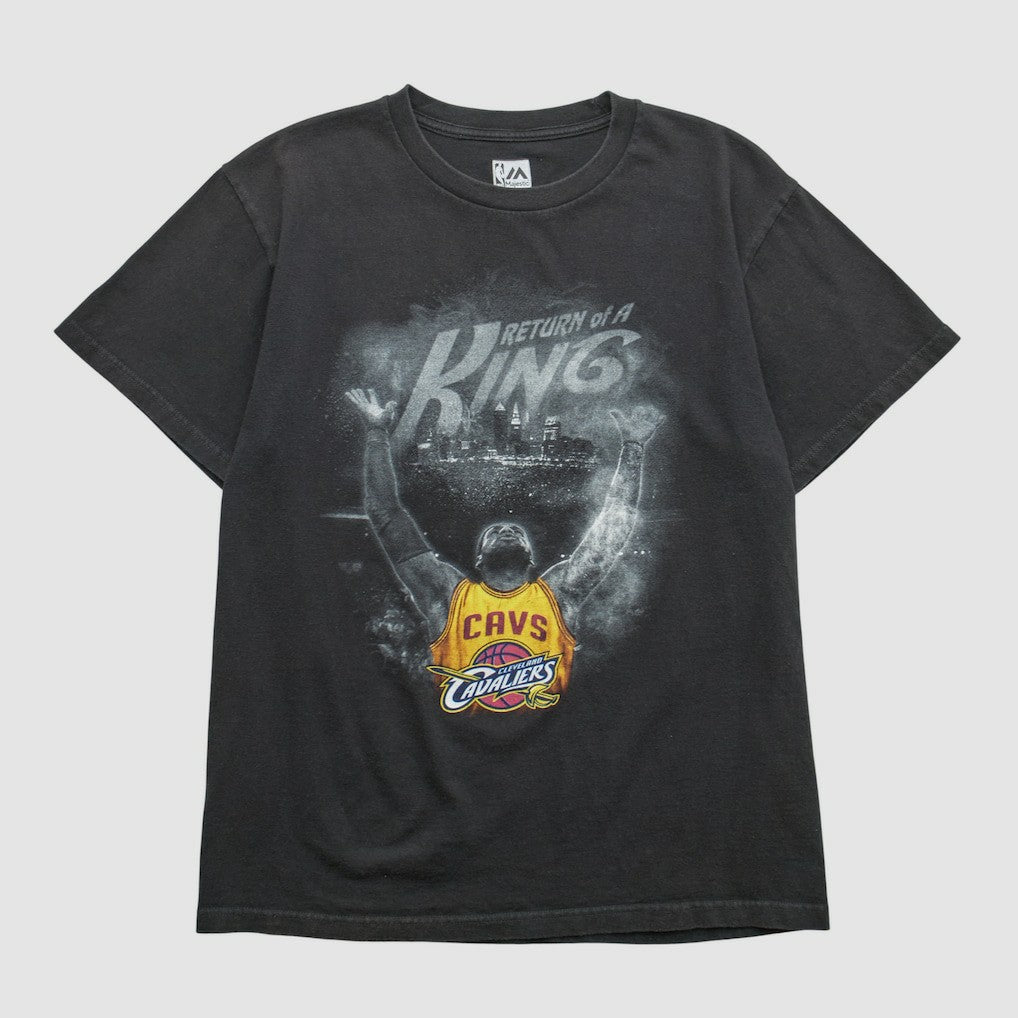 Cleveland Cavaliers Majestic 2010s T-shirt Black Vintage - NBA