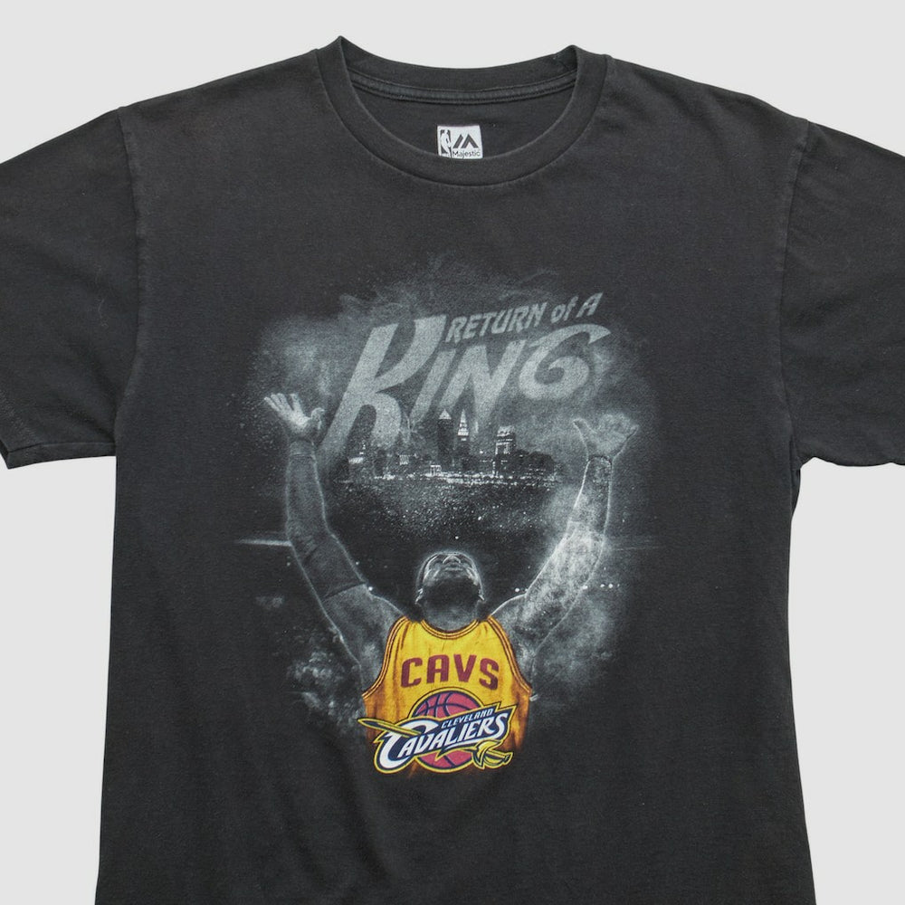 Cleveland Cavaliers Majestic 2010s T-shirt Black Vintage - NBA