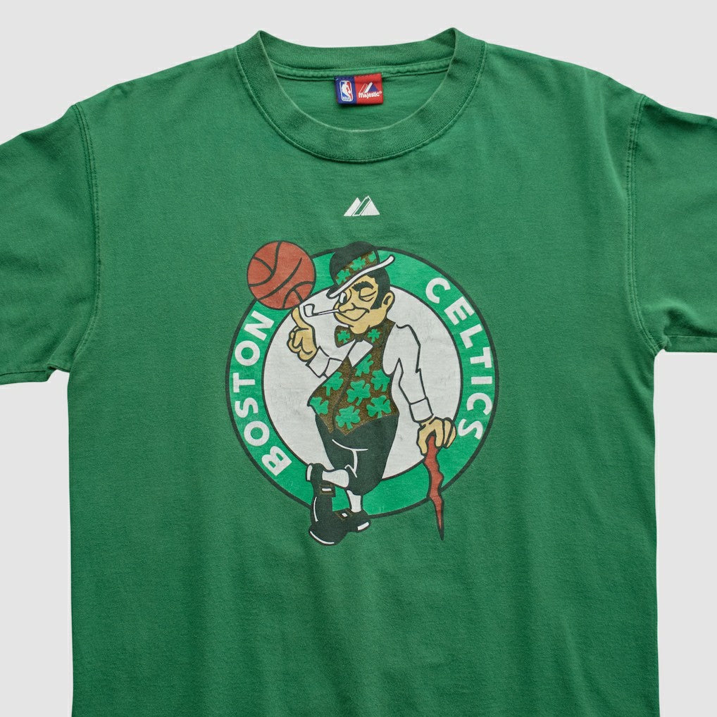 Boston Celtics Majestic 2000s T-shirt Green Vintage - NBA