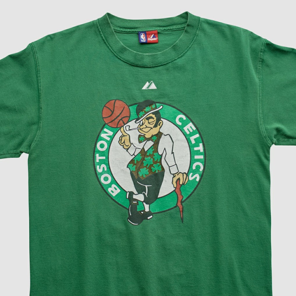 Boston Celtics Majestic 2000s T-shirt Green Vintage - NBA