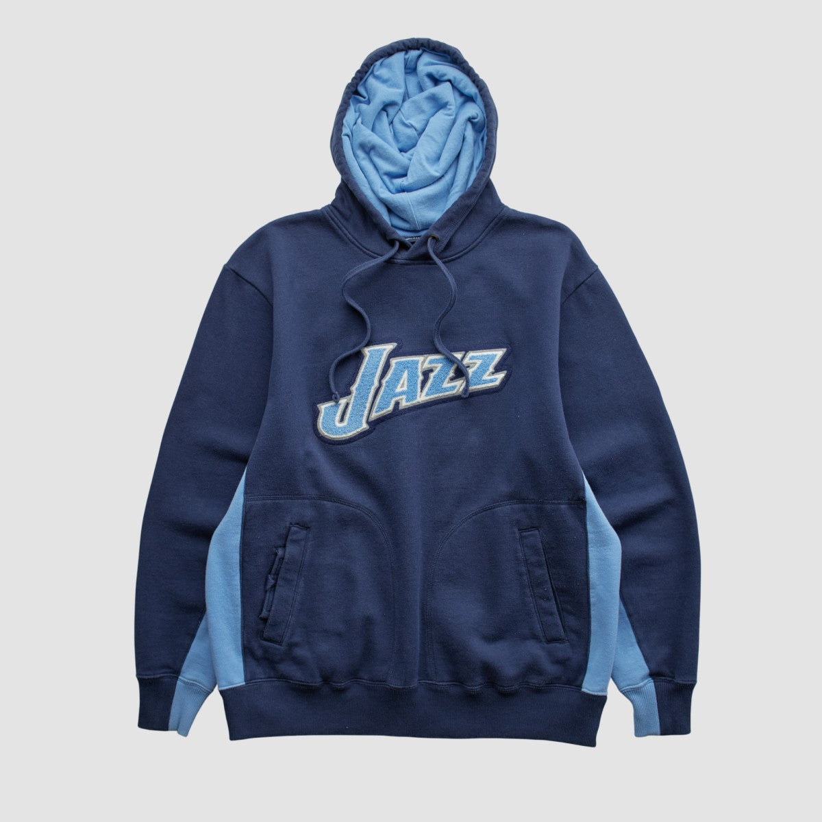 Utah Jazz NBA 2000s Hooded Pullover Sweatshirt Navy Vintage - NBA