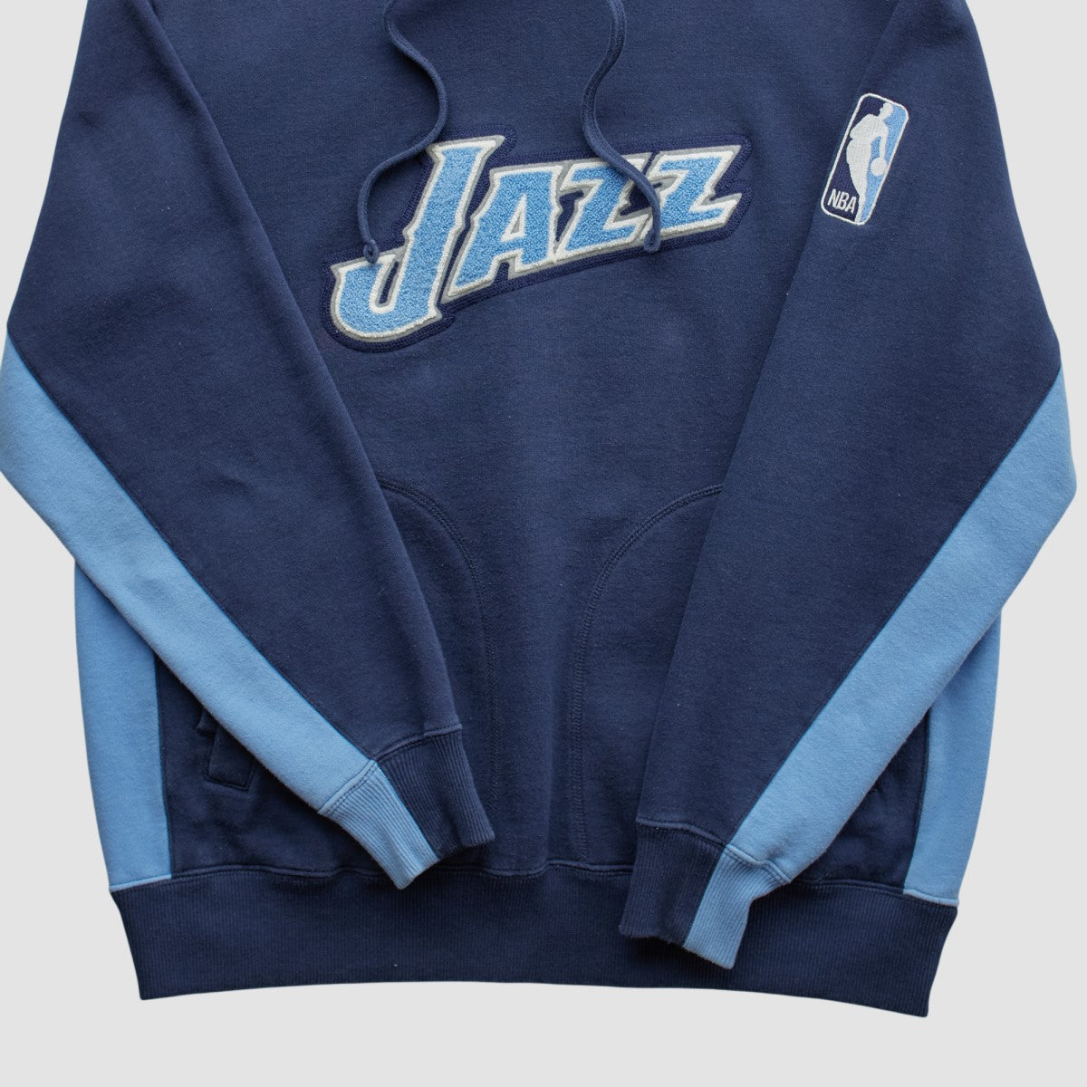 Utah Jazz NBA 2000s Hooded Pullover Sweatshirt Navy Vintage - NBA