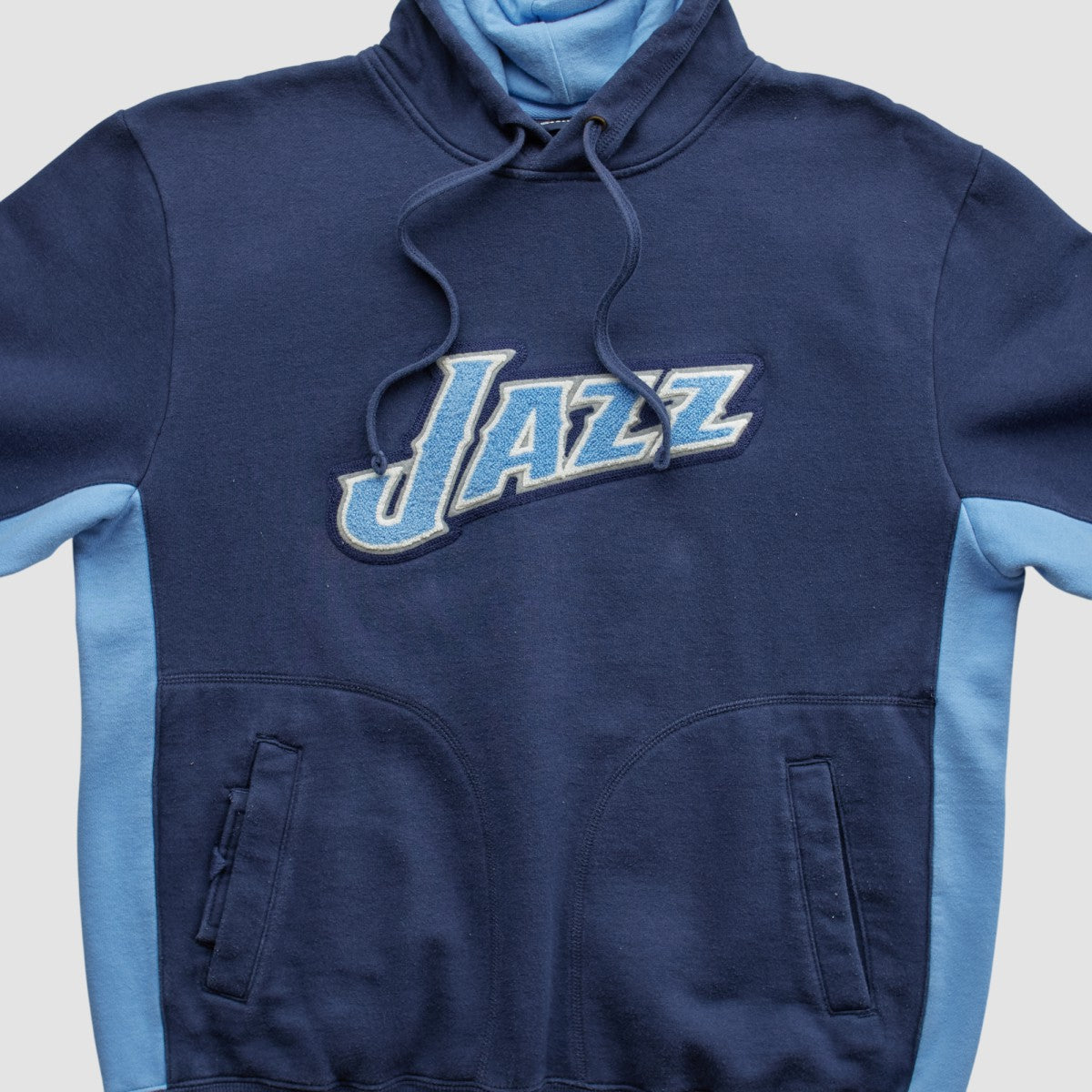 Utah Jazz NBA 2000s Hooded Pullover Sweatshirt Navy Vintage - NBA