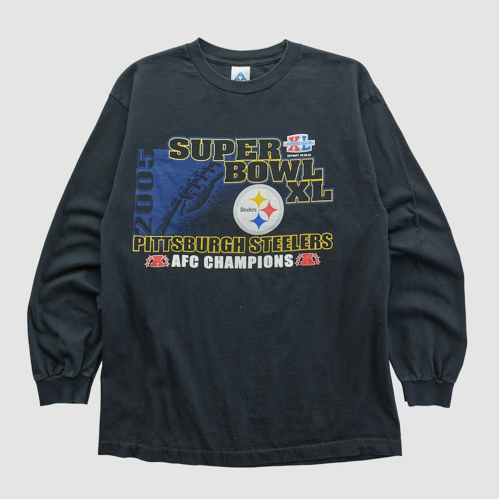 Super Bowl XL Alstyle 2006 Long Sleeve T-shirt Black Vintage | Fanatics