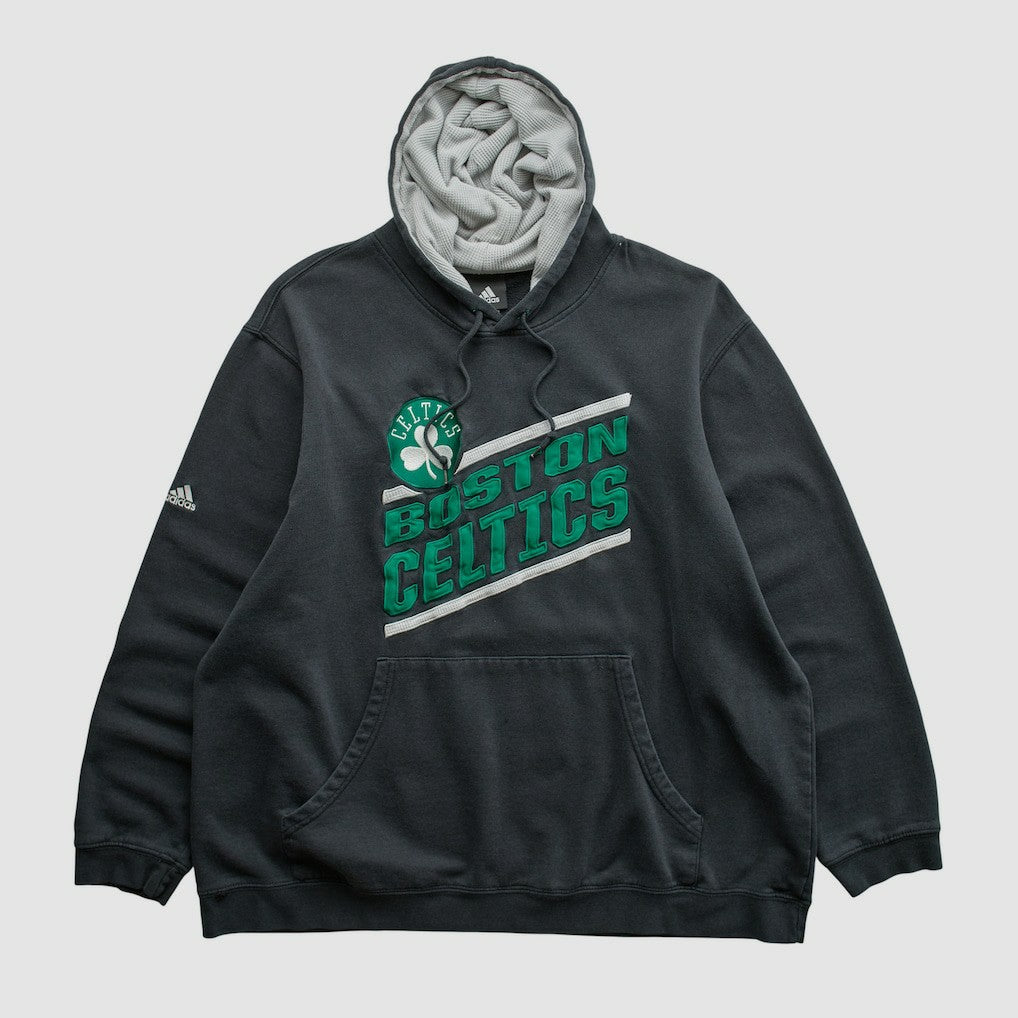 Boston Celtics 2010s Hooded Pullover Sweatshirt Black Vintage - NBA
