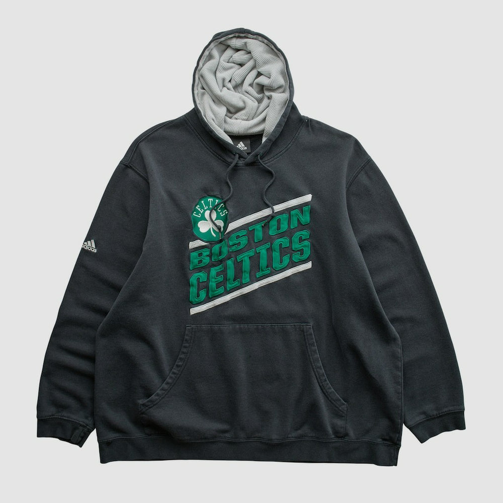 Boston Celtics 2010s Hooded Pullover Sweatshirt Black Vintage - NBA