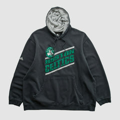 Boston Celtics 2010s Hooded Pullover Sweatshirt Black Vintage - NBA