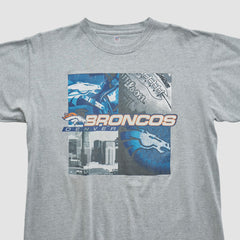 Denver Broncos NFL 2000s T-shirt Heather Gray Vintage | Fanatics
