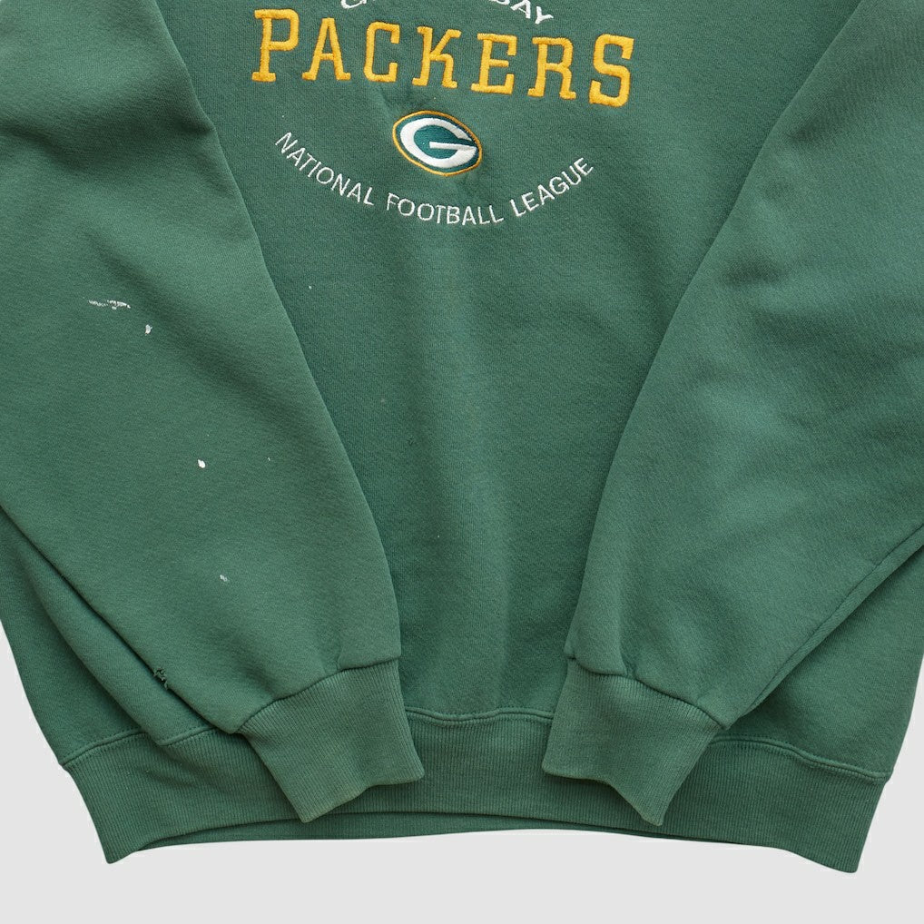 Green Bay Packers Nutmeg 90s Pullover Sweatshirt Green Vintage | Fanatics