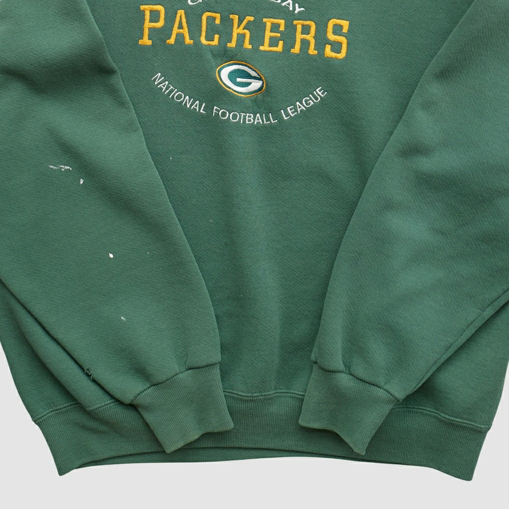 Green Bay Packers Nutmeg 90s Pullover Sweatshirt Green Vintage | Fanatics