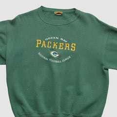 Green Bay Packers Nutmeg 90s Pullover Sweatshirt Green Vintage | Fanatics