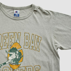 Green Bay Packers Champion 90s T-shirt Heather Gray Vintage | Fanatics