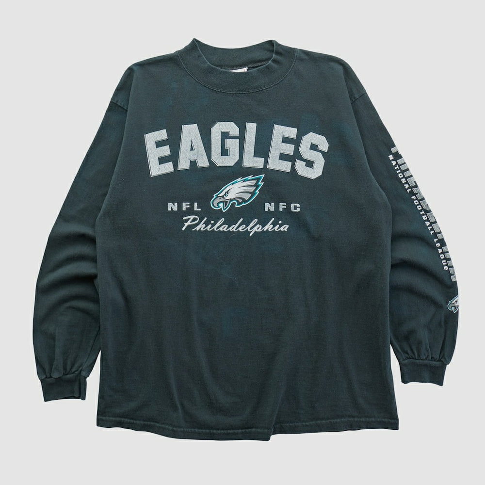 Philadelphia Eagles NFL 2000s Long Sleeve T-shirt Charcoal Vintage | Fanatics