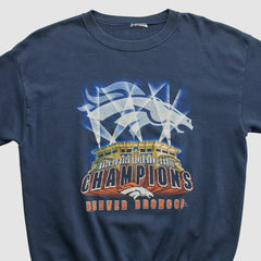 Denver Broncos 1999 Pullover Sweatshirt Navy Vintage | Fanatics