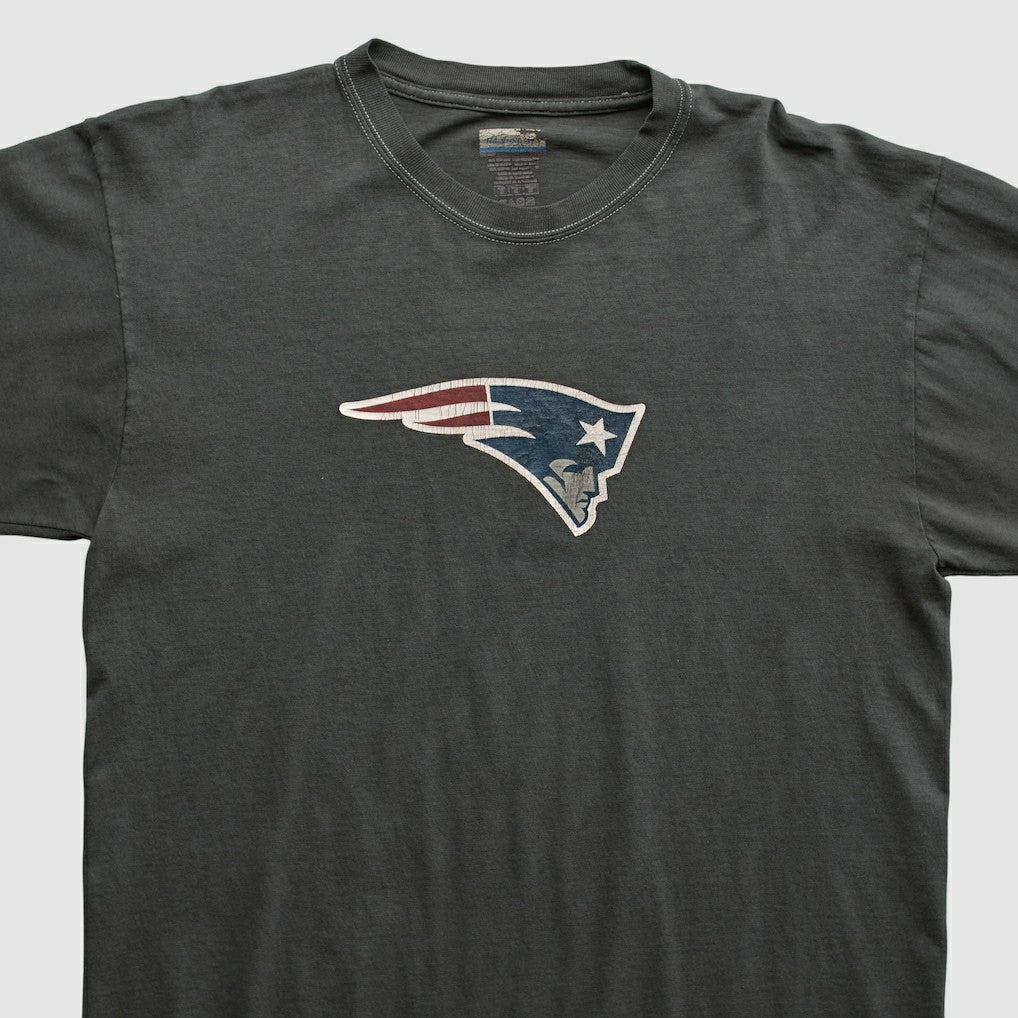New England Patriots Reebok 2000s Long Sleeve T-shirt Charcoal Vintage | Fanatics