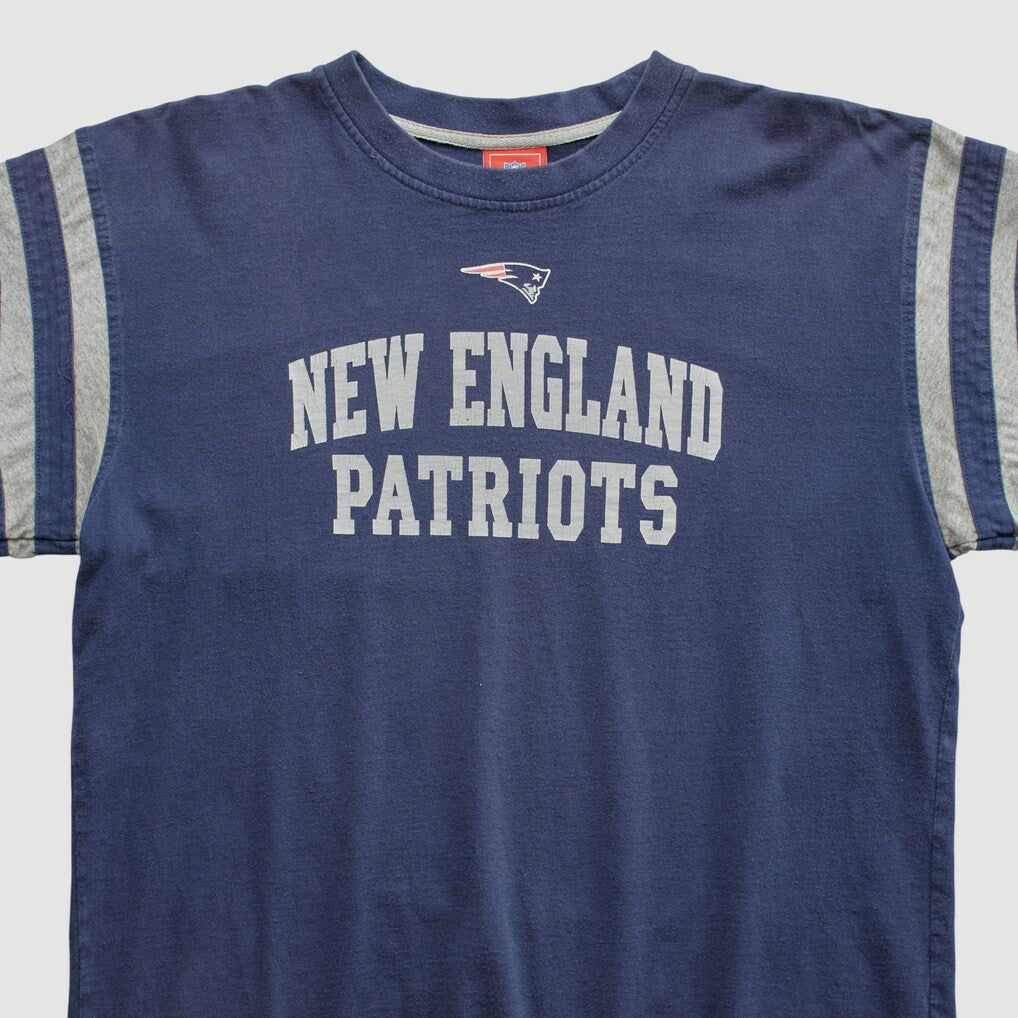 New England Patriots NFL 2000s Long Sleeve T-shirt Navy Vintage | Fanatics