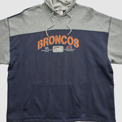 Denver Broncos NFL 2000s Hooded Pullover Sweatshirt Heather Gray Vintage | Fanatics