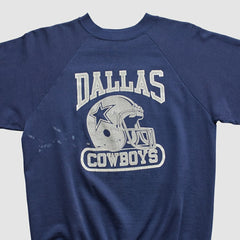 Dallas Cowboys Logo 7 80s Pullover Sweatshirt Navy Vintage | Fanatics