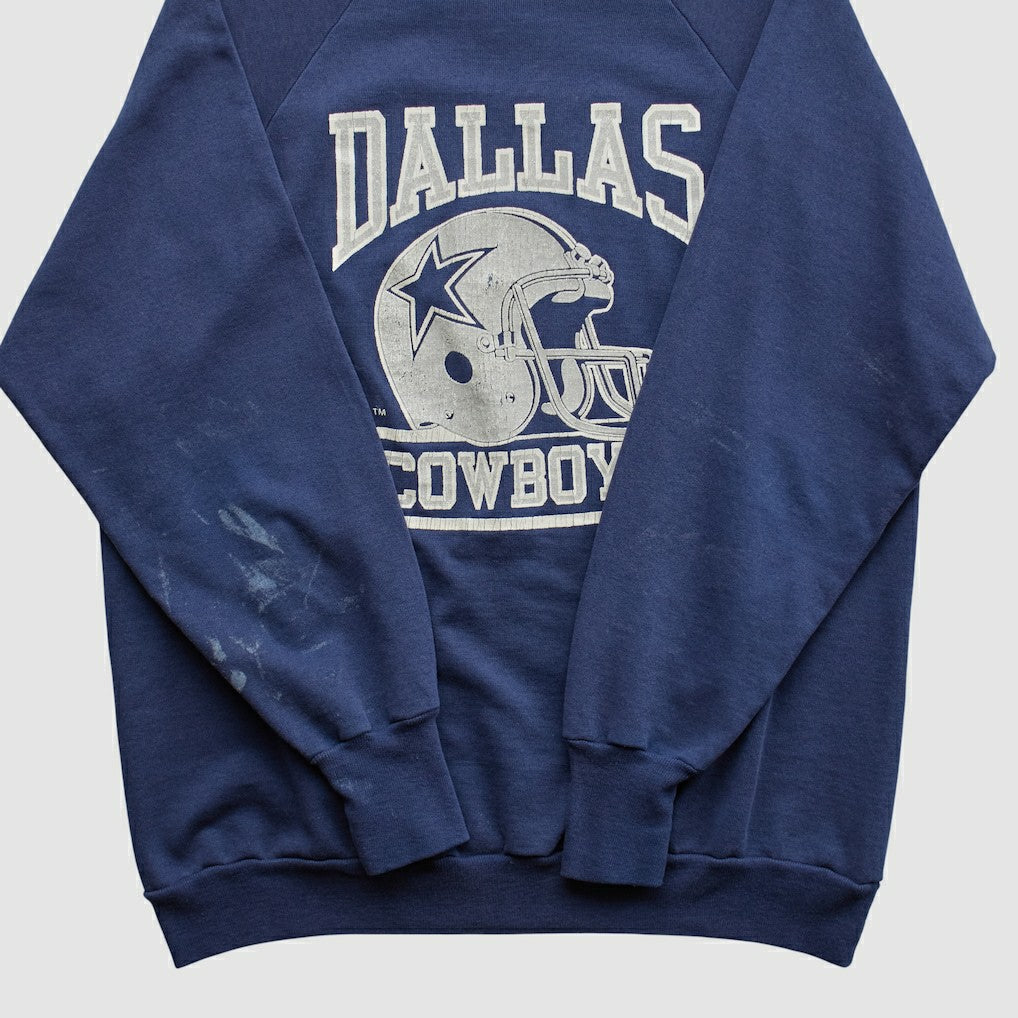 Dallas Cowboys Logo 7 80s Pullover Sweatshirt Navy Vintage | Fanatics
