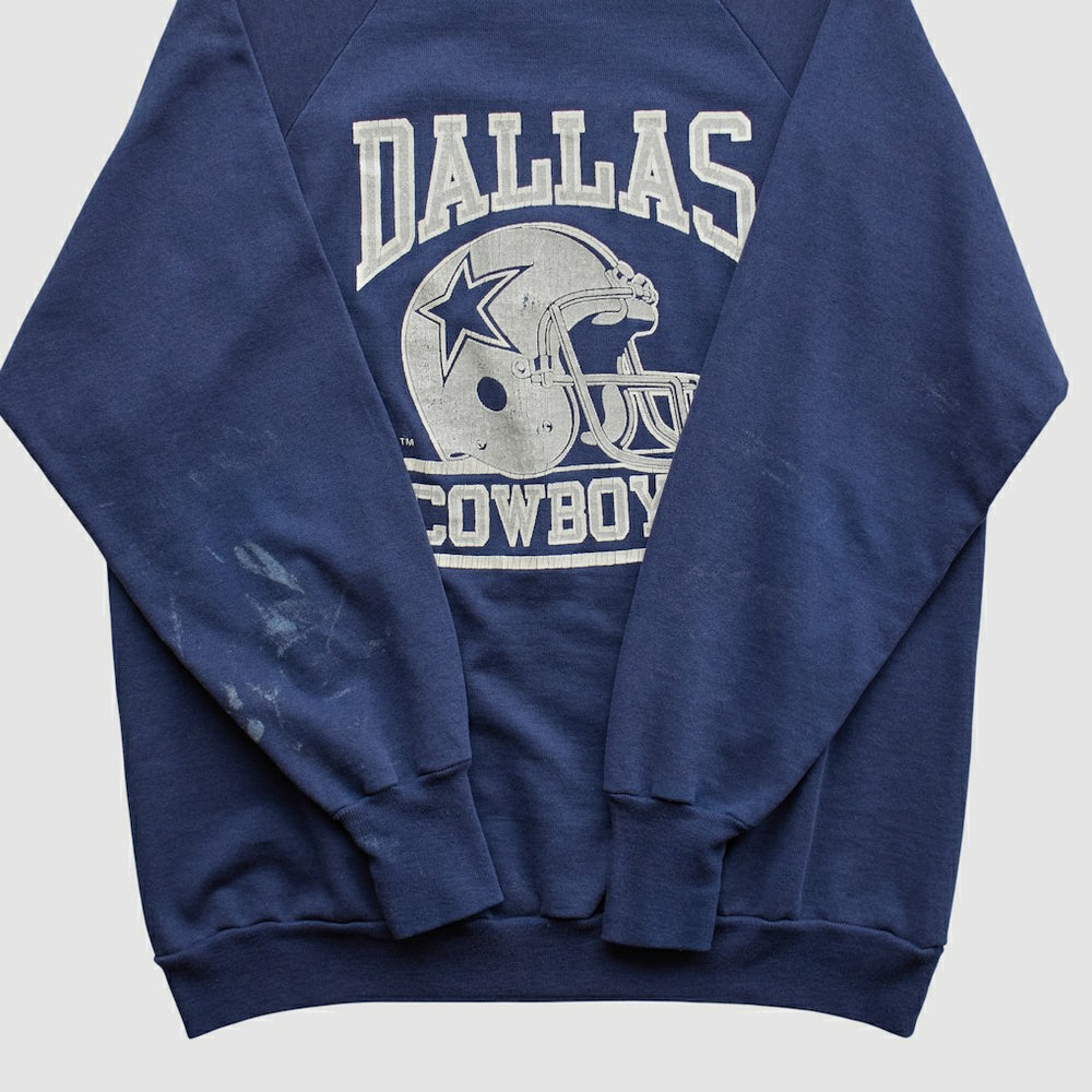 Dallas Cowboys Logo 7 80s Pullover Sweatshirt Navy Vintage | Fanatics