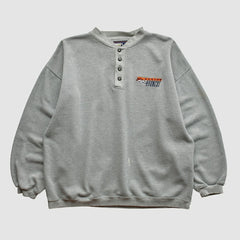 Denver Broncos Starter 90s Pullover Sweatshirt Heather Gray Vintage | Fanatics