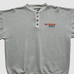 Denver Broncos Starter 90s Pullover Sweatshirt Heather Gray Vintage | Fanatics