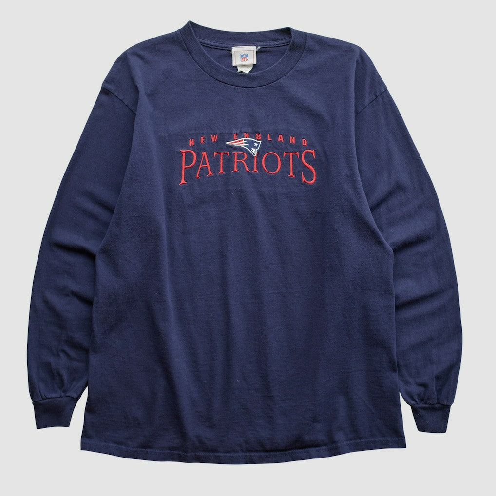 New England Patriots NFL 2000s Long Sleeve T-shirt Navy Vintage | Fanatics
