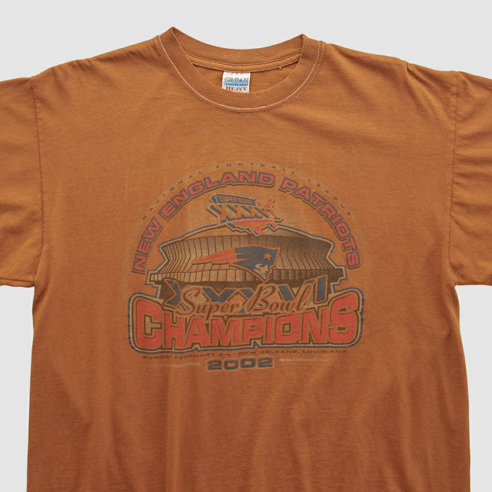 Super Bowl XXXVI Gildan 2002 T-shirt Clay Vintage | Fanatics