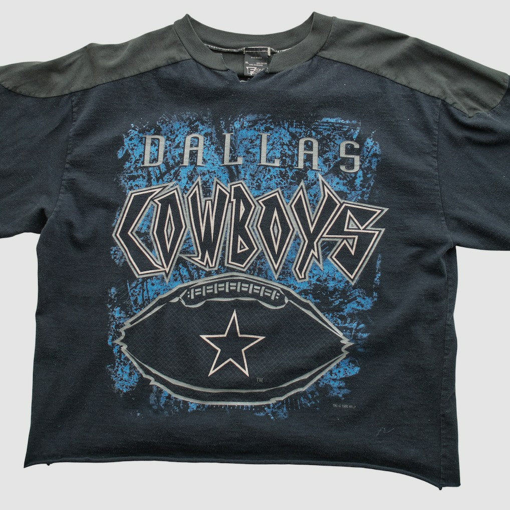Dallas Cowboys Front Row 1995 T-shirt Black Vintage | Fanatics