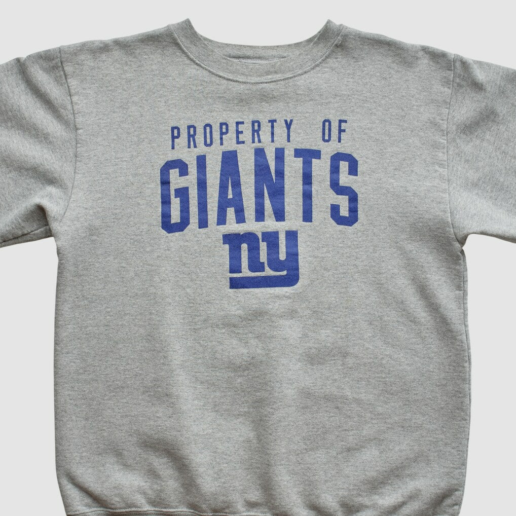 New York Giants Reebok 2000s Pullover Sweatshirt Heather Gray Vintage | Fanatics