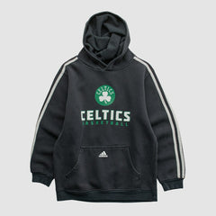 Boston Celtics 2010s Hooded Pullover Sweatshirt Black Vintage - NBA