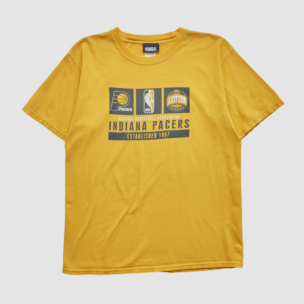Indiana Pacers NBA 2000s T-shirt Yellow Vintage - NBA