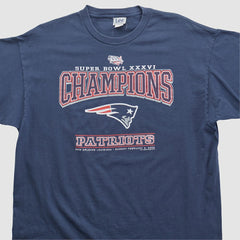 New England Patriots Lee Apparel 2002 T-shirt Navy Vintage | Fanatics