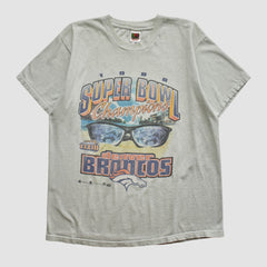 Super Bowl XXXIII Fruit of The Loom 1998 T-shirt Heather Gray Vintage | Fanatics
