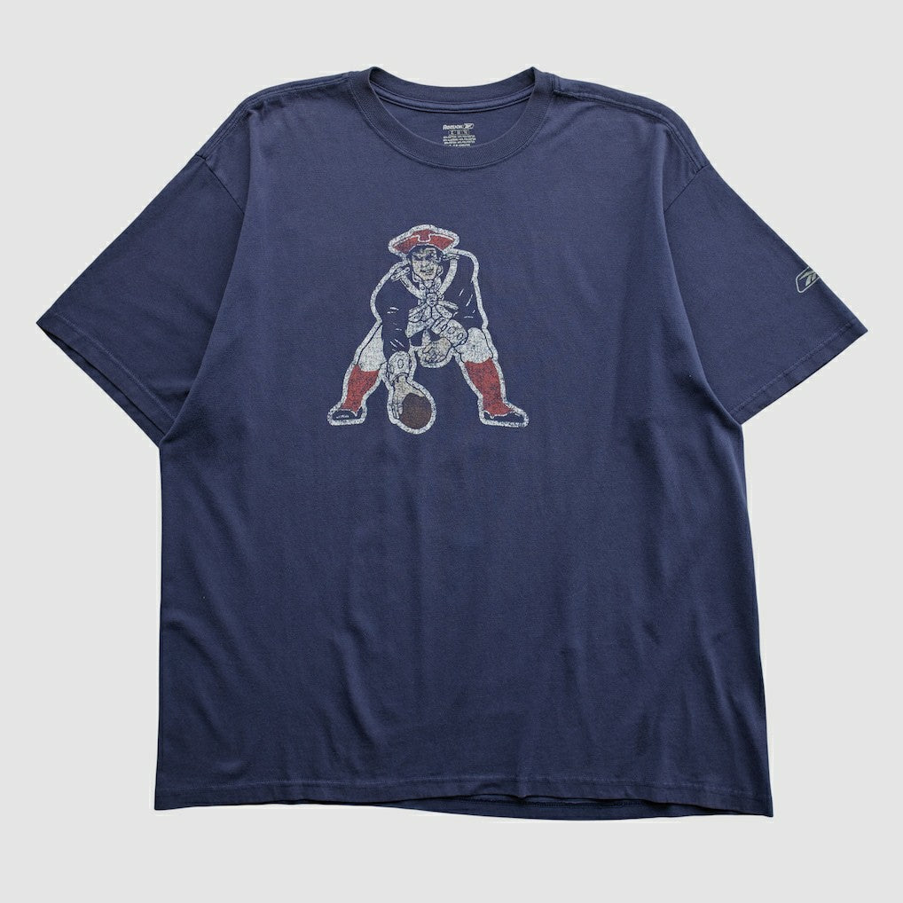 New England Patriots Reebok 2000s T-shirt Navy Vintage | Fanatics