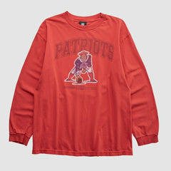New England Patriots NFL 2010s Long Sleeve T-shirt Red Vintage | Fanatics