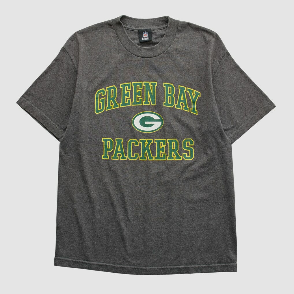 Green Bay Packers NFL 2010s T-shirt Dark Heather Gray Vintage | Fanatics