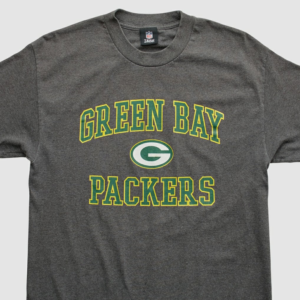 Green Bay Packers NFL 2010s T-shirt Dark Heather Gray Vintage | Fanatics