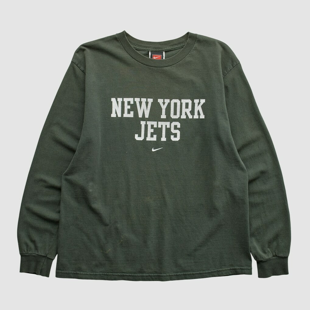 New York Jets 2000s Long Sleeve T-shirt Green Vintage | Fanatics