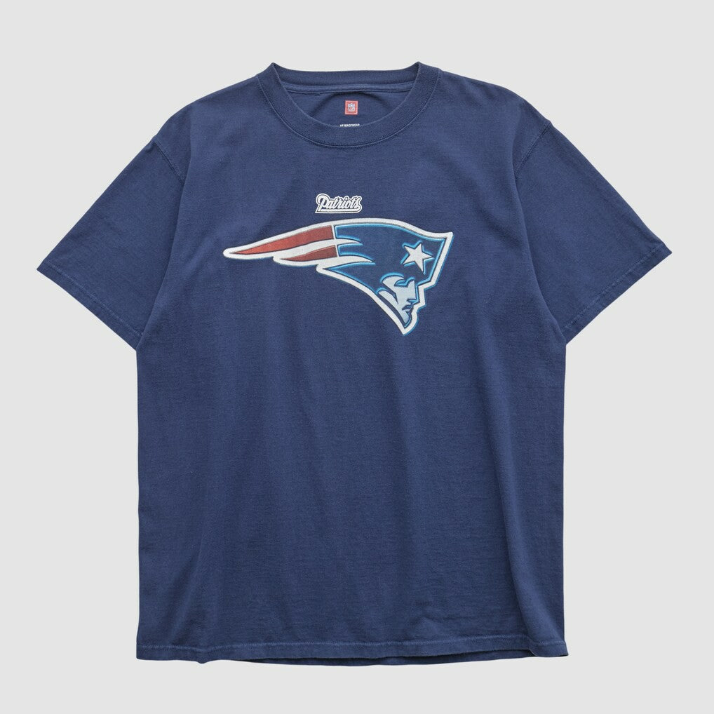 New England Patriots NFL 2000s T-shirt Navy Vintage | Fanatics