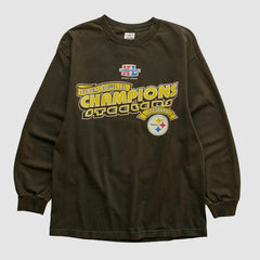Pittsburgh Steelers Alstyle 2006 Long Sleeve T-shirt Brown Vintage | Fanatics