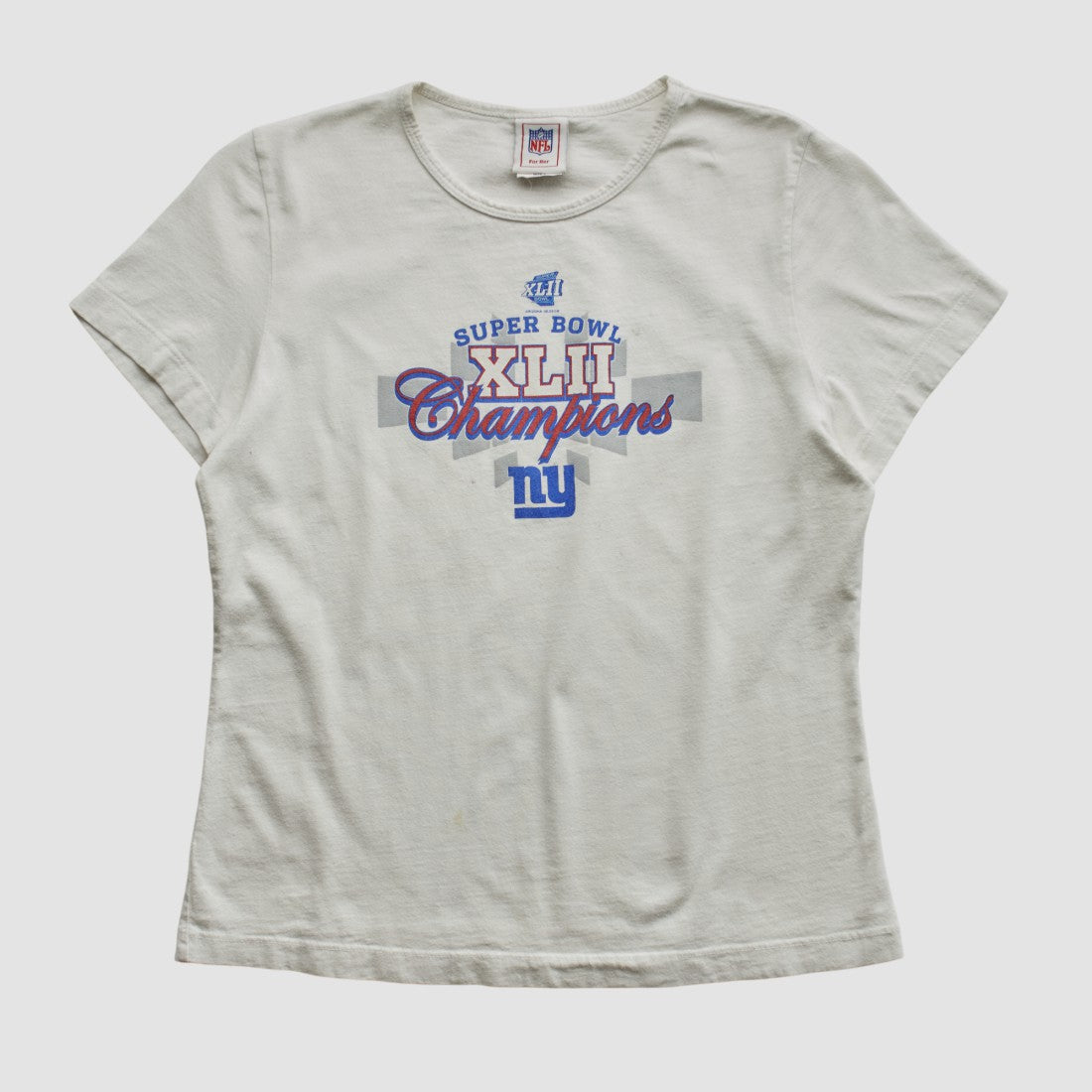 Super Bowl XLII NFL 2008 T-shirt White Vintage | Fanatics