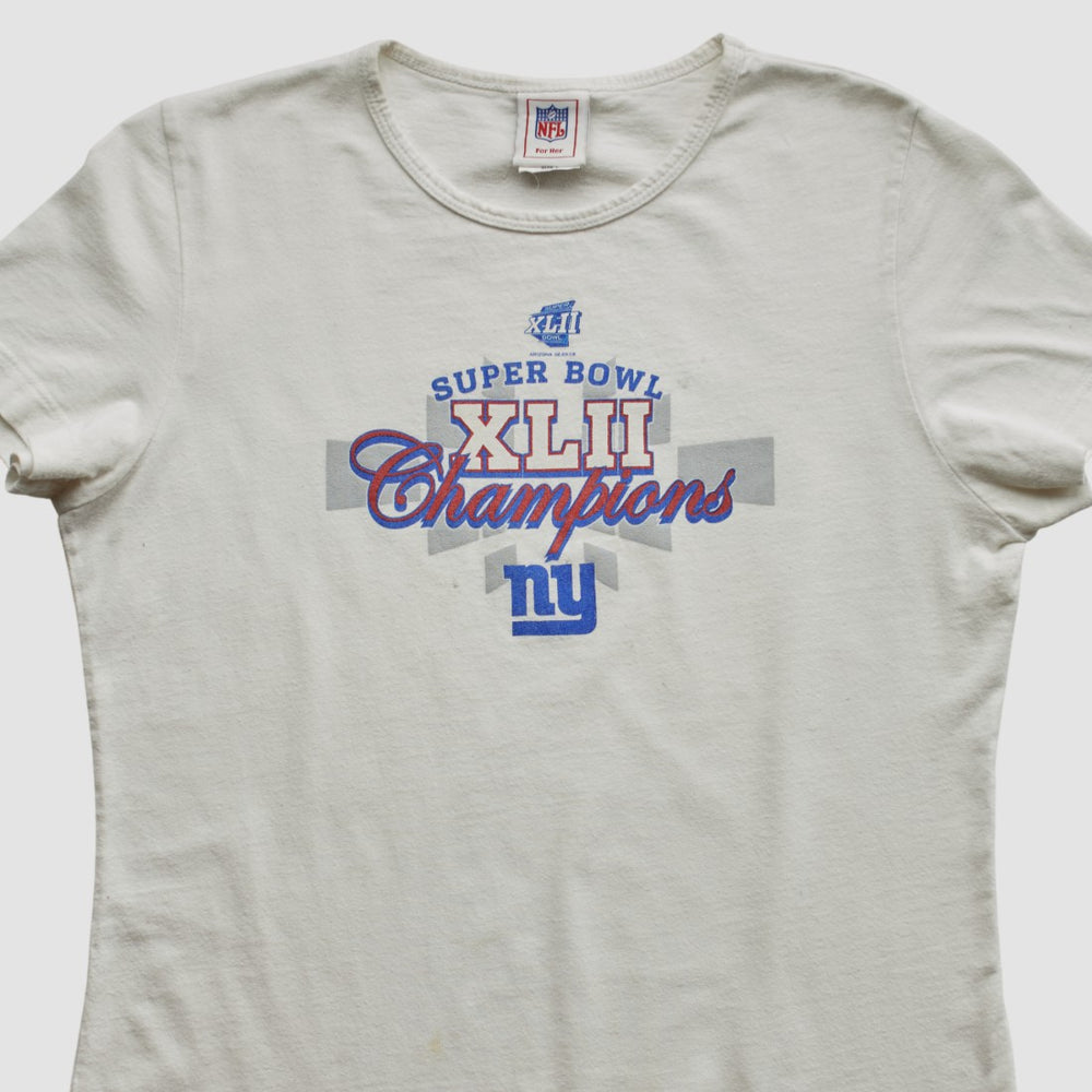Super Bowl XLII NFL 2008 T-shirt White Vintage | Fanatics