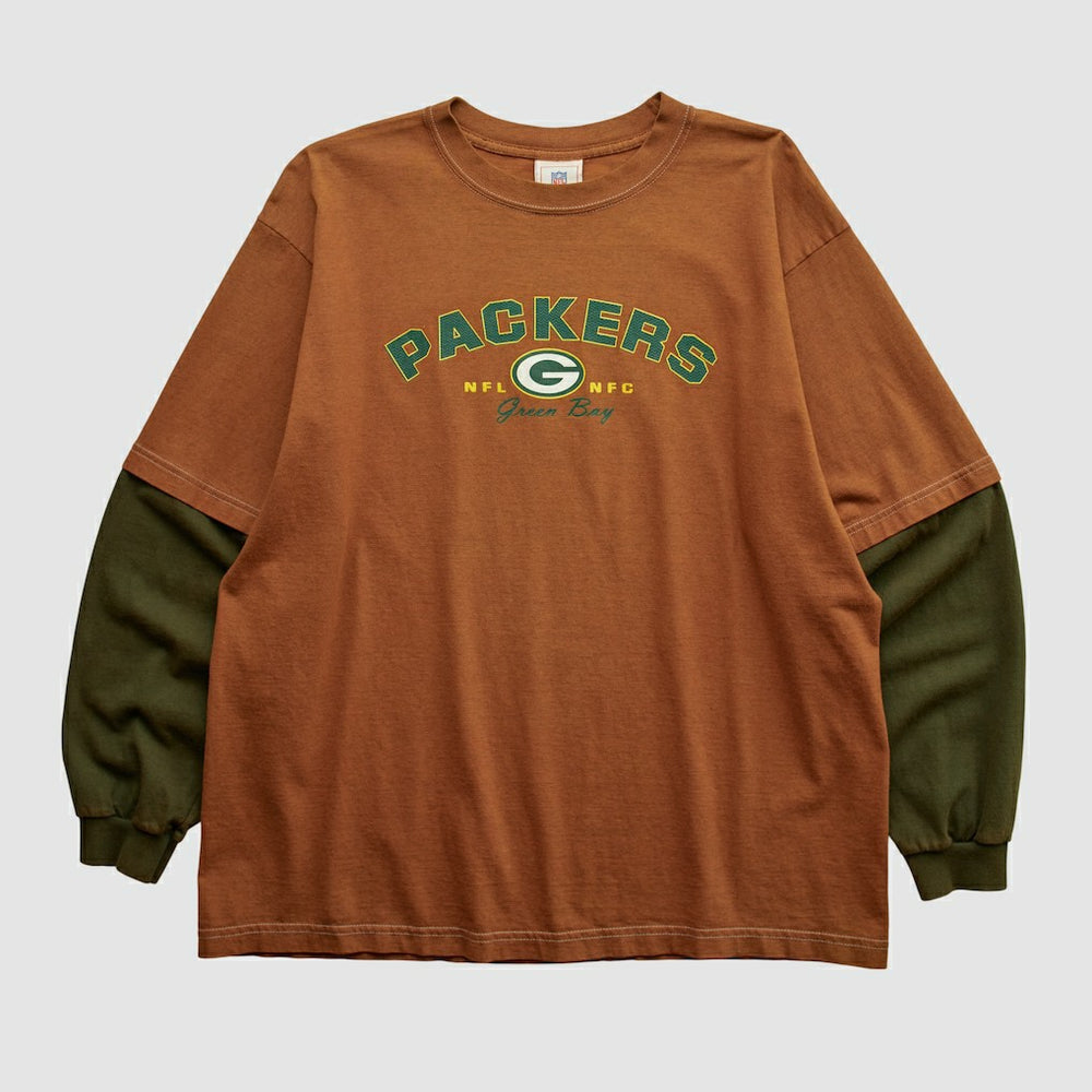 Green Bay Packers NFL 2000s Long Sleeve T-shirt Clay Vintage | Fanatics