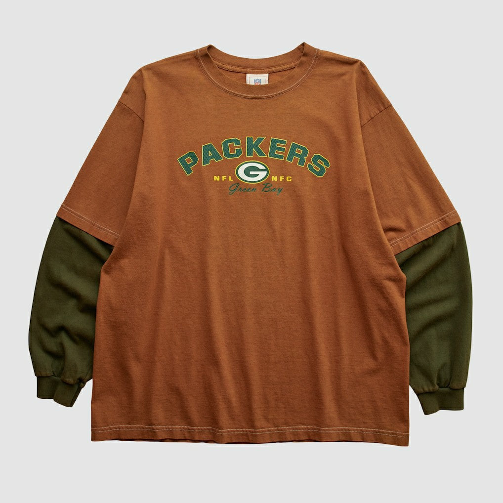Green Bay Packers NFL 2000s Long Sleeve T-shirt Clay Vintage | Fanatics